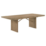 Adina 89-inch Extension Dining Table Distressed Light Brown - alternate view