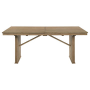 Adina 89-inch Extension Dining Table Distressed Light Brown - detail 5