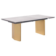 Vesa 97-inch Glass Top Extension Dining Table Beige - detail 3
