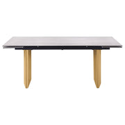 Vesa 97-inch Glass Top Extension Dining Table Beige - detail 5
