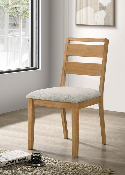 Duncan Ladder Back Dining Side Chair Washed Oak (Set of 2) - alternate view
