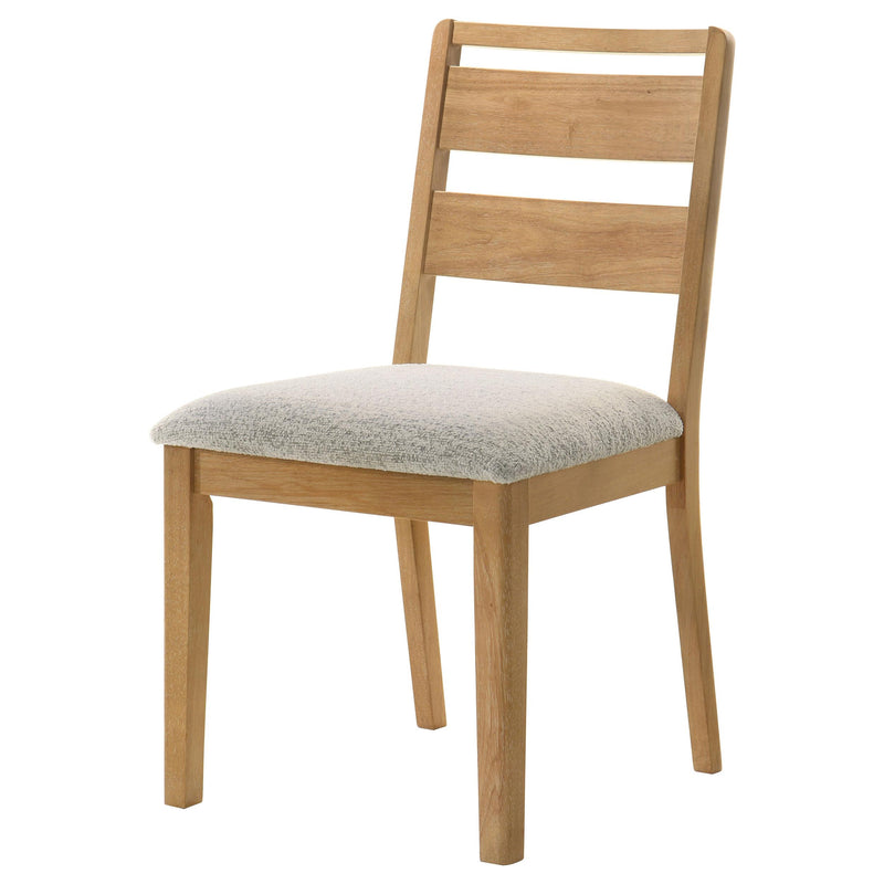 Duncan Ladder Back Dining Side Chair Washed Oak (Set of 2) - detail 5