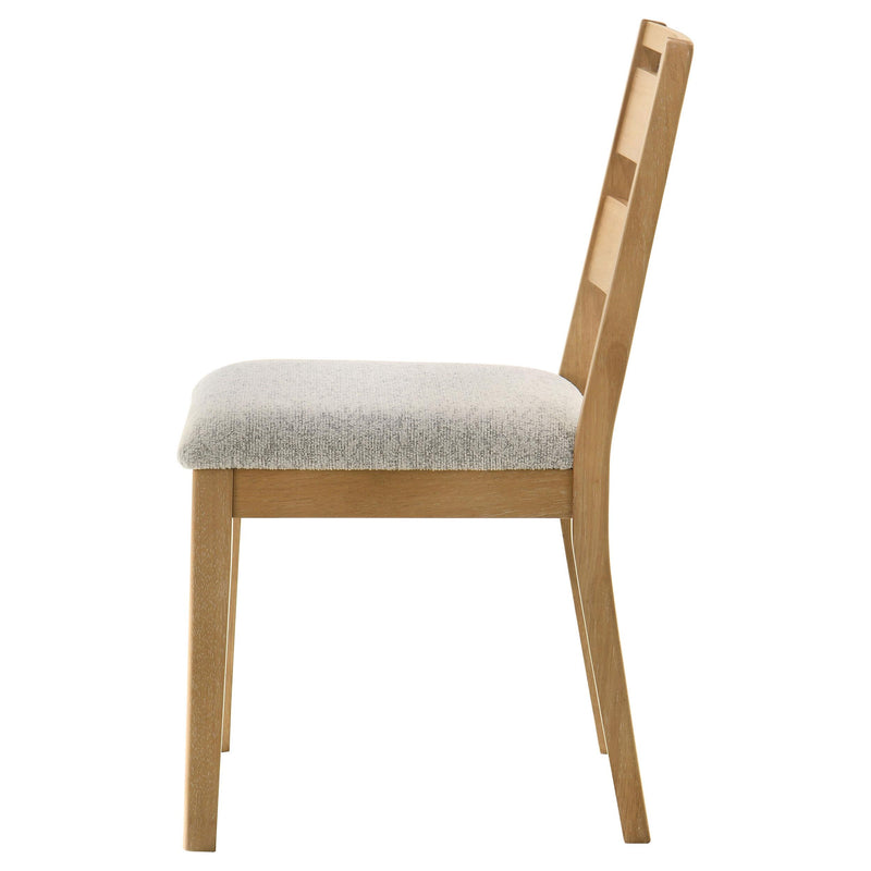 Duncan Ladder Back Dining Side Chair Washed Oak (Set of 2) - detail 6