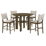 Ottowa 5-piece Round Counter Height Dining Room Set Brown - alternate view