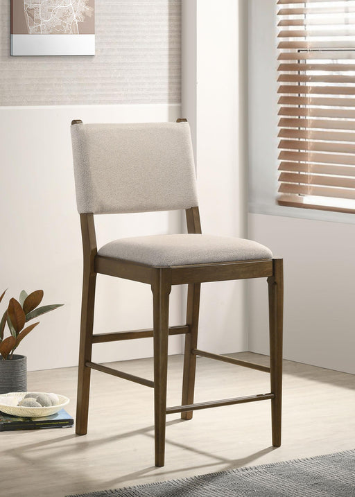 Ottowa Upholstered Counter Side Chair Brown (Set of 2) - alternate view