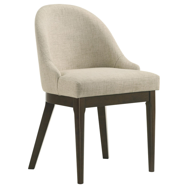 Reseda Upholstered Dining Side Chair Beige (Set of 2) - detail 3