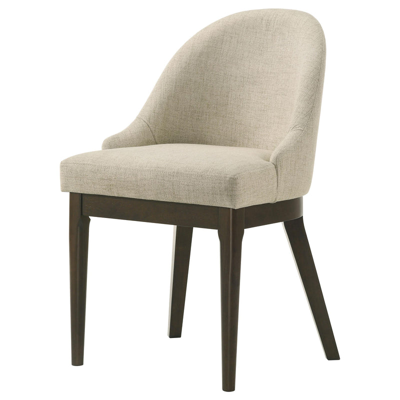 Reseda Upholstered Dining Side Chair Beige (Set of 2) - detail 5