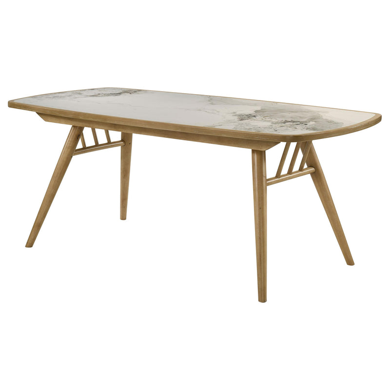 Croyden 73-inch Rectangular Dining Table Weathered Natural - detail 4