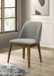 Franklin Upholstered Dining Side Chair Grey (Set of 2) - alternate view