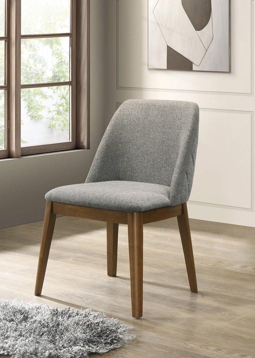 Franklin Upholstered Dining Side Chair Grey (Set of 2) - alternate view