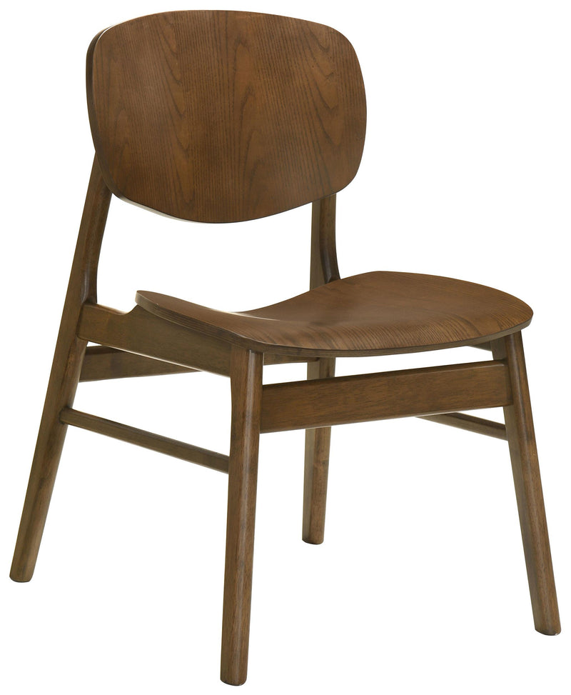 Benford Dining Side Chair Wood Seat Dark Brown (Set of 2) - detail 3