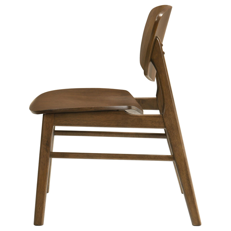 Benford Dining Side Chair Wood Seat Dark Brown (Set of 2) - detail 6