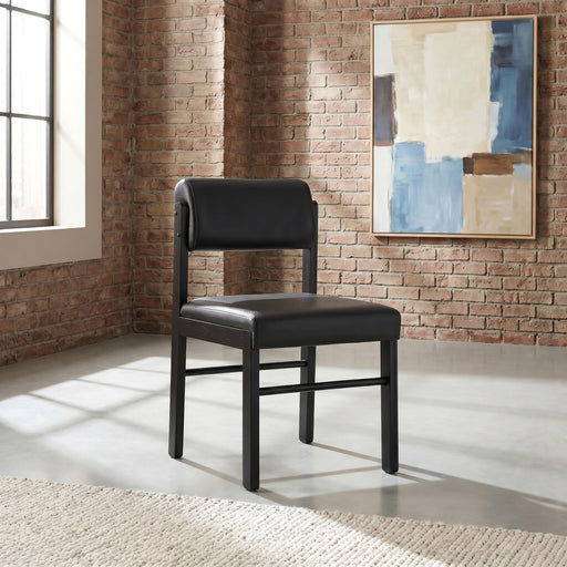 Kehoe Upholstered Dining Side Chair Black (Set of 2) - alternate view