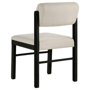 Hamlyn 5-piece Round Wood Dining Set Cream and Black - detail 7