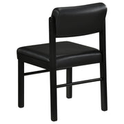 Hamlyn 5-piece Round Wood Dining Set Black - detail 7