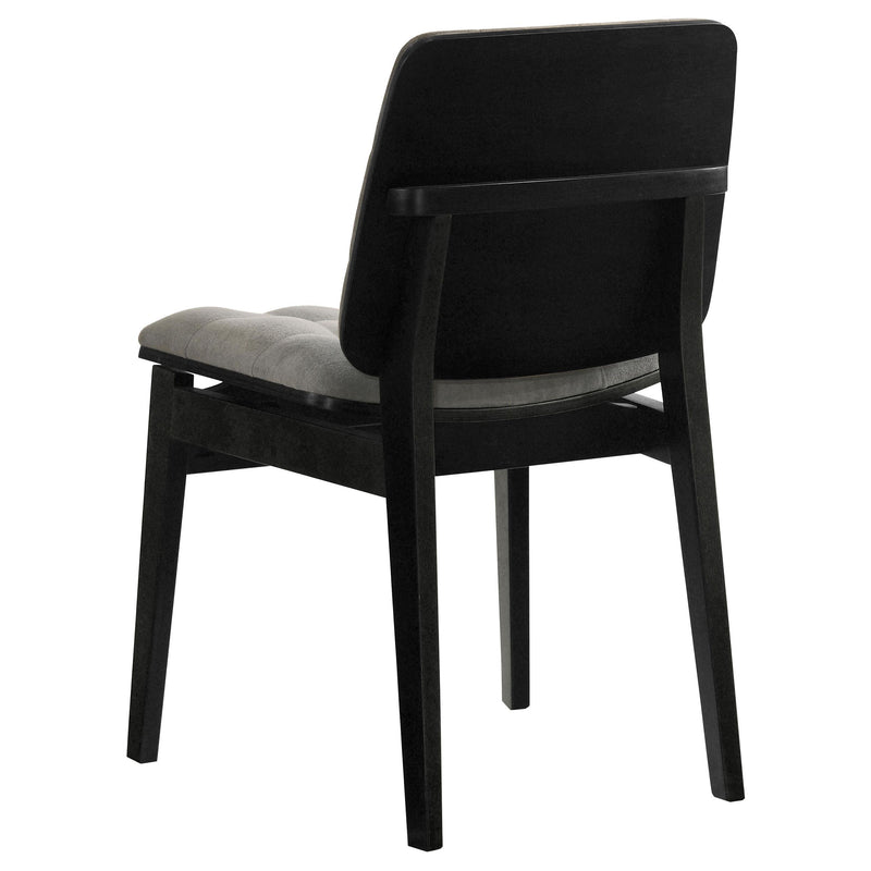 Hamlyn 5-piece Round Wood Dining Set Grey and Black - detail 7