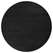 Hamlyn 47-inch Round Wood Dining Room Table Black - detail 3