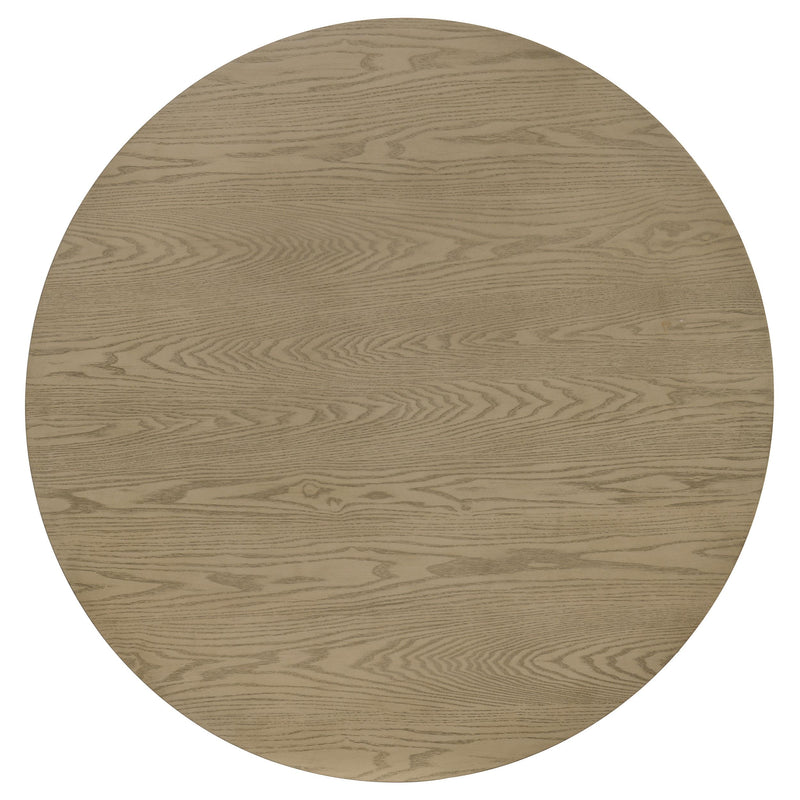 Hamlyn 5-piece Round Wood Dining Set Wheat and Natural Oak - detail 4