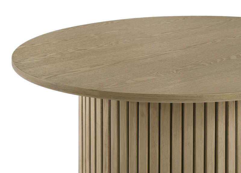 Hamlyn 5-piece Round Wood Dining Set Wheat and Natural Oak - detail 5