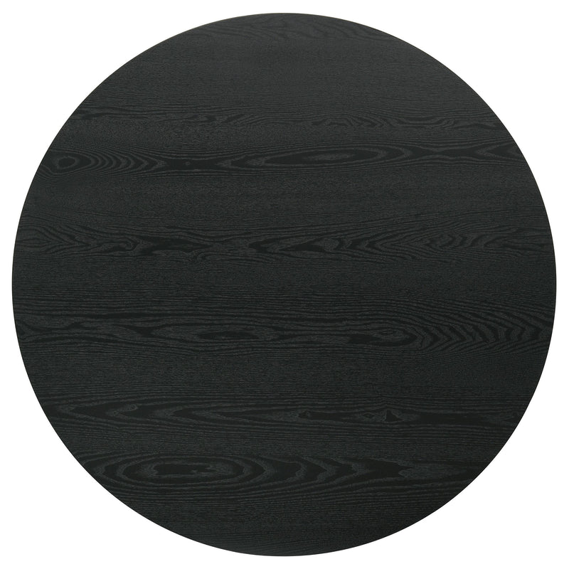 Hamlyn 5-piece Round Wood Counter Height Dining Set Black - detail 4