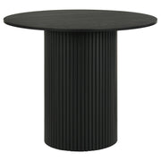 Hamlyn 5-piece Round Wood Counter Height Dining Set Cream and Black - detail 3