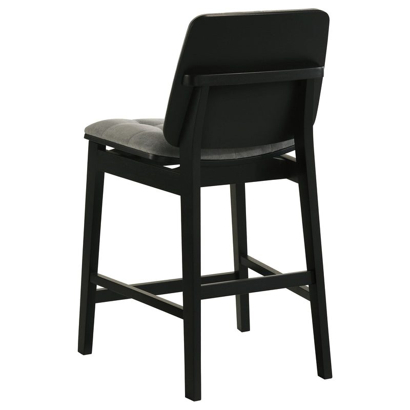 Hamlyn 5-piece Round Wood Counter Height Dining Set Grey and Black - detail 7