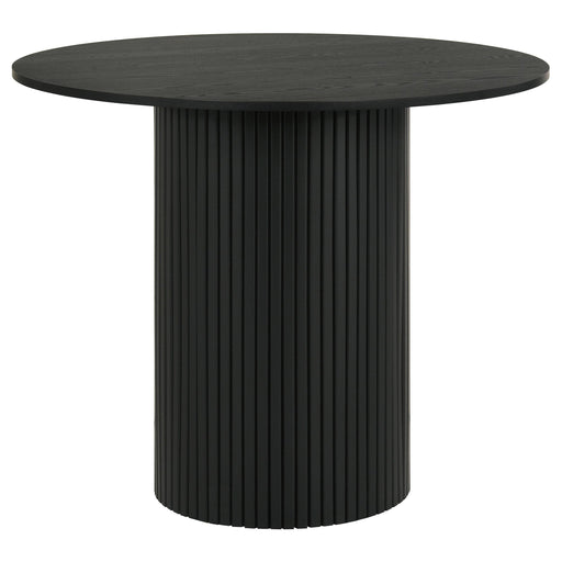 Hamlyn 43-inch Round Wood Counter Height Dining Table Black - alternate view