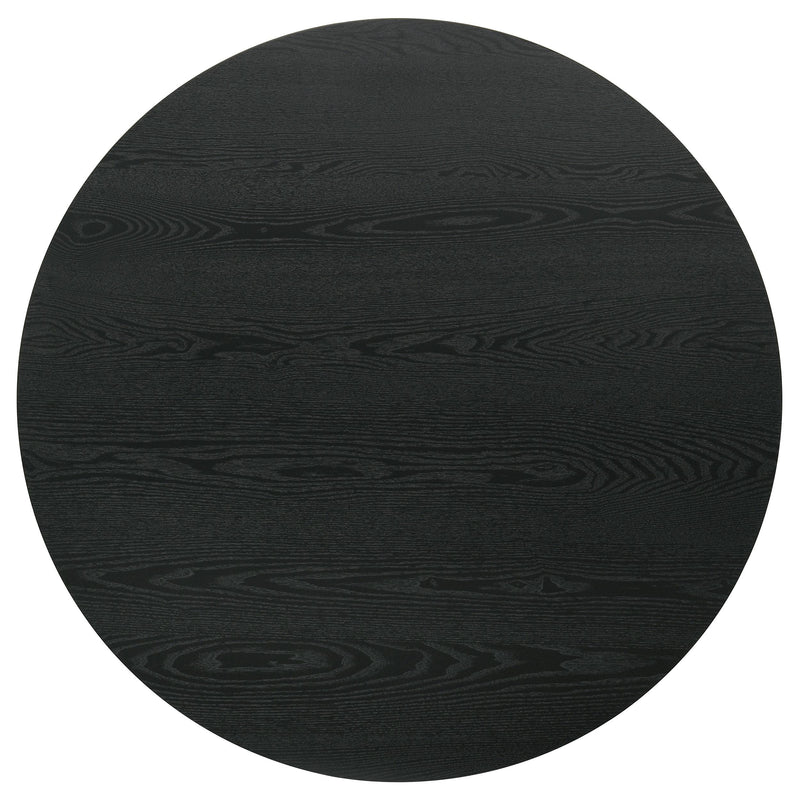 Hamlyn 43-inch Round Wood Counter Height Dining Table Black - detail 3