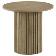 Hamlyn 5-piece Round Wood Counter Height Dining Set Cream and Natural Oak - detail 3