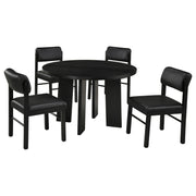 Strouse 5-piece Dining Set Black - alternate view