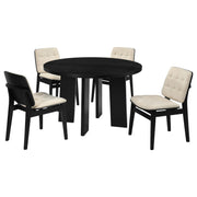 Strouse 5-piece Dining Set Cream and Black - alternate view