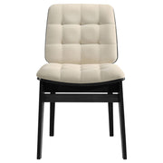 Strouse 5-piece Dining Set Cream and Black - detail 8