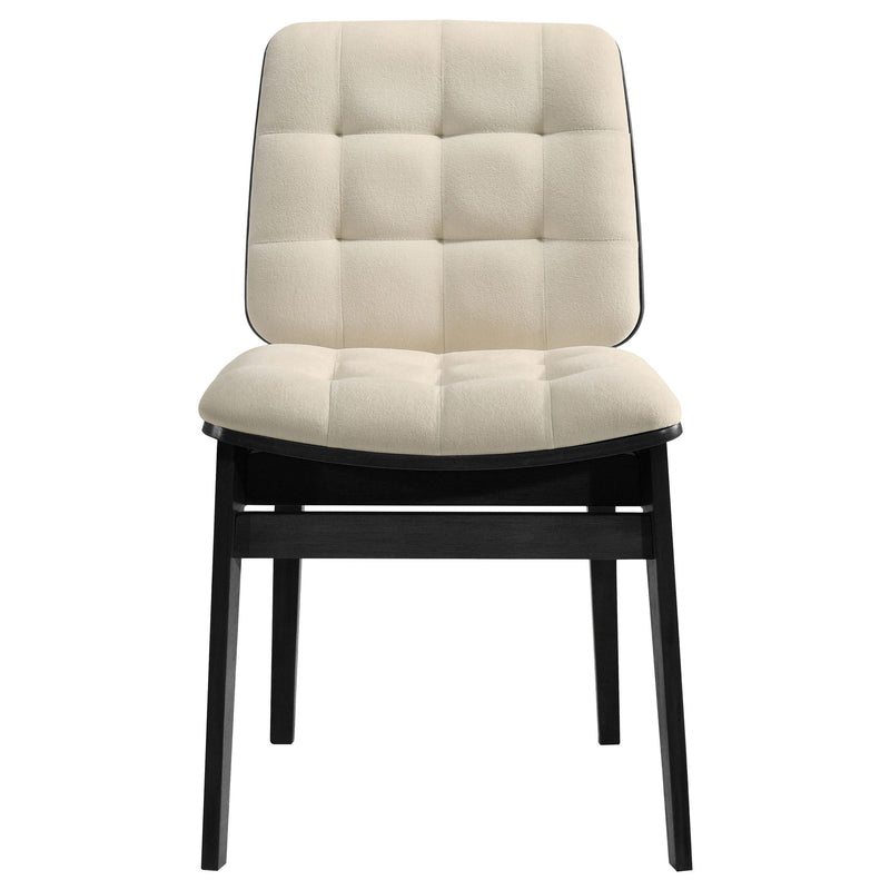 Strouse 5-piece Dining Set Cream and Black - detail 8