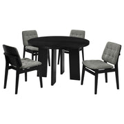 Strouse 5-piece Dining Set Grey and Black - alternate view