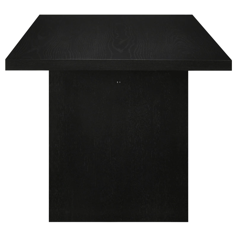 Decker 7-piece 82-inch Rectangular Dining Set Black - detail 5