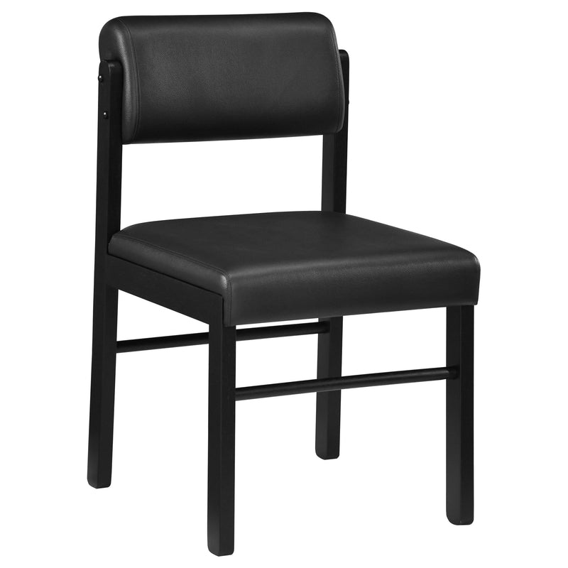 Decker 7-piece 82-inch Rectangular Dining Set Black - detail 7