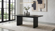 Decker 82-inch Rectangular Wood Dining Table Black