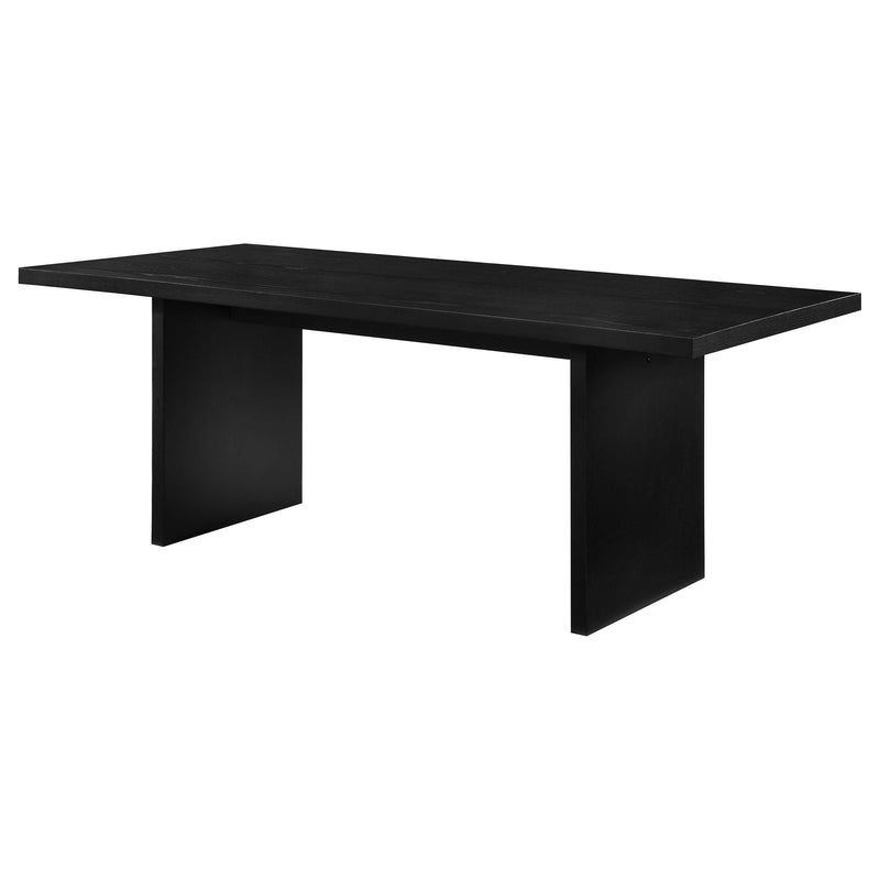Decker 82-inch Rectangular Wood Dining Table Black - detail 4