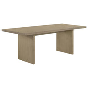 Decker 7-piece 82-inch Rectangular Dining Set Wheat and Natural Oak - detail 3