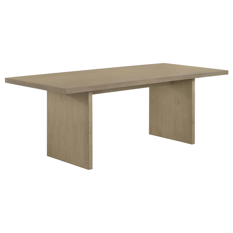 Decker 7-piece 82-inch Rectangular Dining Set Wheat and Natural Oak - detail 3