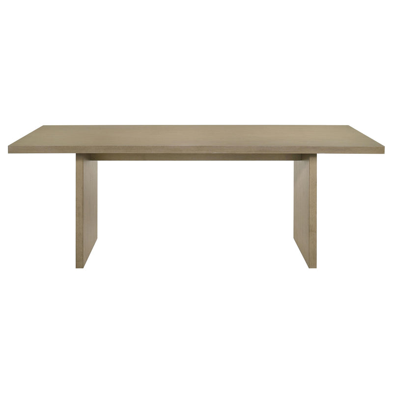 Decker 7-piece 82-inch Rectangular Dining Set Wheat and Natural Oak - detail 4