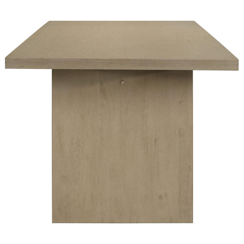 Decker 7-piece 82-inch Rectangular Dining Set Wheat and Natural Oak - detail 5