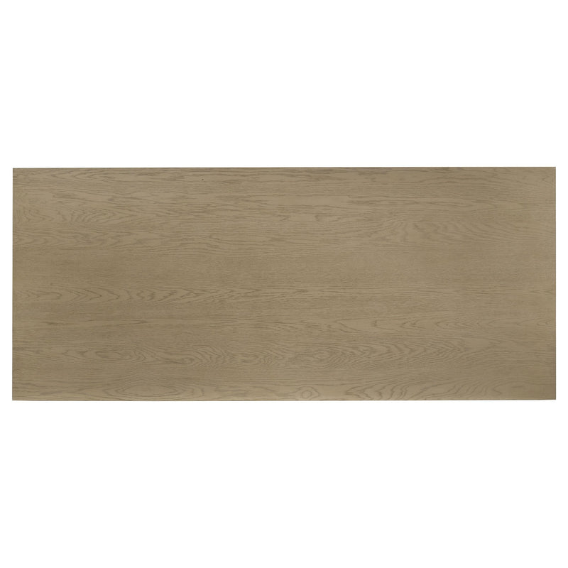 Decker 7-piece 82-inch Rectangular Dining Set Wheat and Natural Oak - detail 6