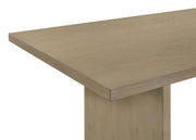 Decker 7-piece 82-inch Rectangular Dining Set Wheat and Natural Oak - detail 7