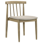 Decker 7-piece 82-inch Rectangular Dining Set Wheat and Natural Oak - detail 8