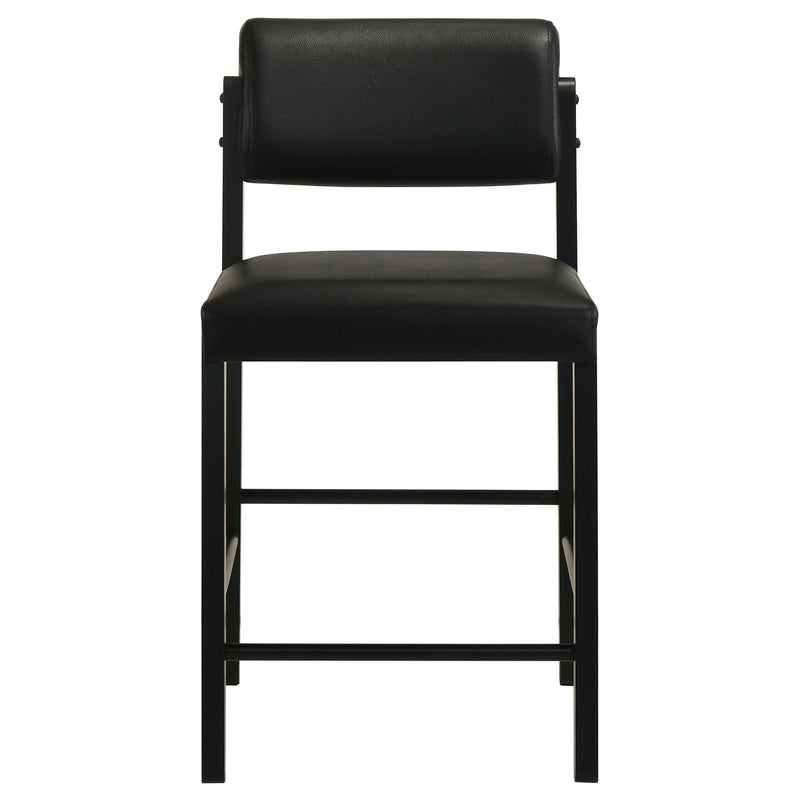 Decker 7-piece 70-inch Rectangular Counter Height Dining Set Black - detail 8