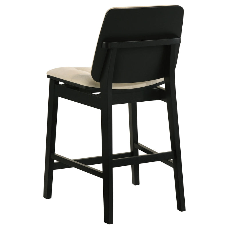 Decker 7-piece 70-inch Rectangular Counter Height Dining Set Cream and Black - detail 8