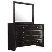 Briana 8-drawer Dresser with Mirror Black - alternate view