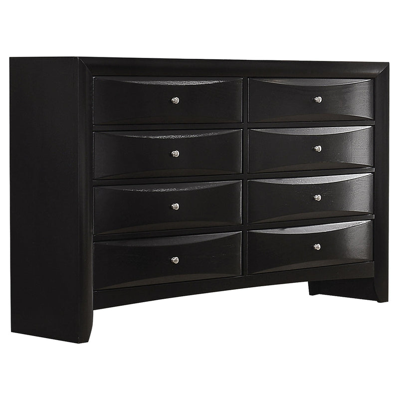 Briana 8-drawer Dresser Black - alternate view