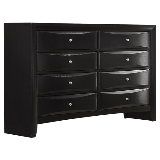 Briana 8-drawer Dresser Black - alternate view